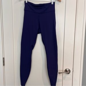Lululemon Purple Leggings Size 8 High Rise Mesh Detail